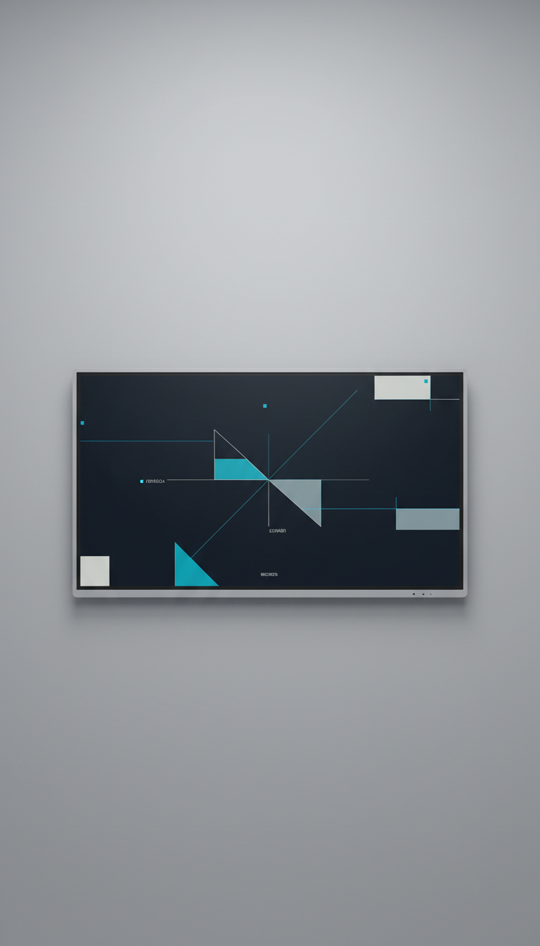 Wall-mounted classroom collaboration display