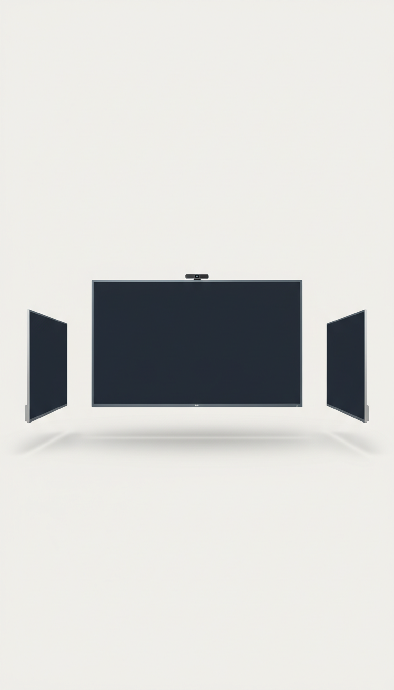 Custom-sized ultra-wide conference room display