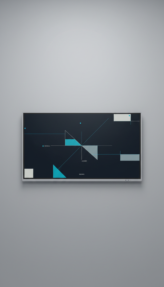 Wall-mounted classroom collaboration display