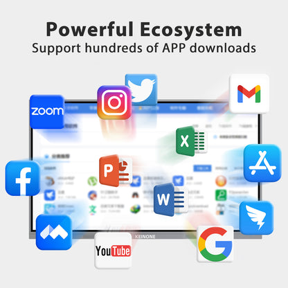 65 inch Smart Board 8+128 – Android 14, Windows 10 dual system 4K Interactive Flat Panel