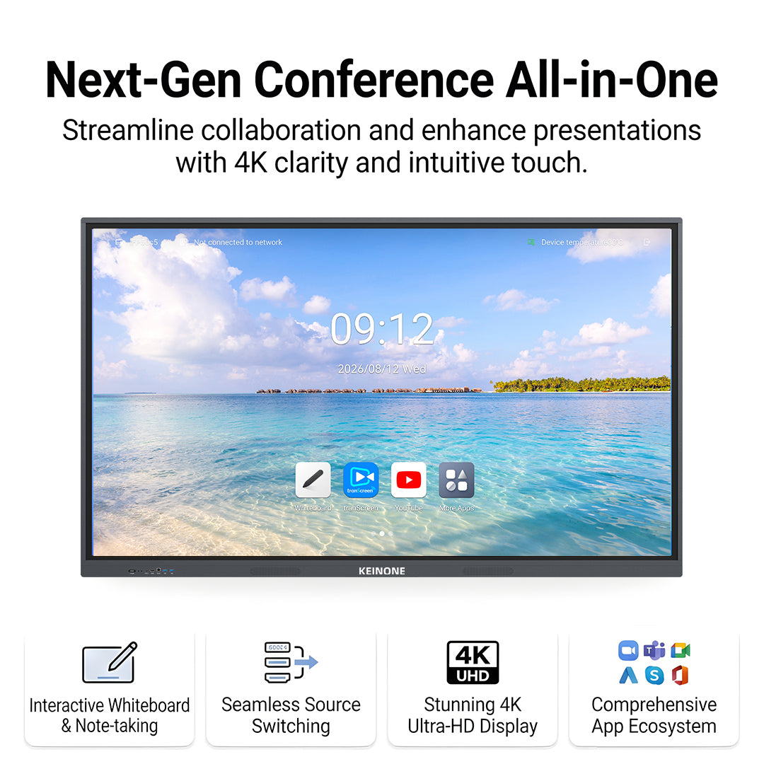 55 inch Interactive Smart Board 8+128 Android 14 or Windows 11 System