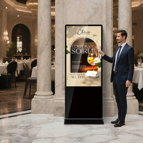 43, 55 & 65-Inch Floor-Standing Digital Signage Kiosk — Touch & Non-Touch - KEINONE