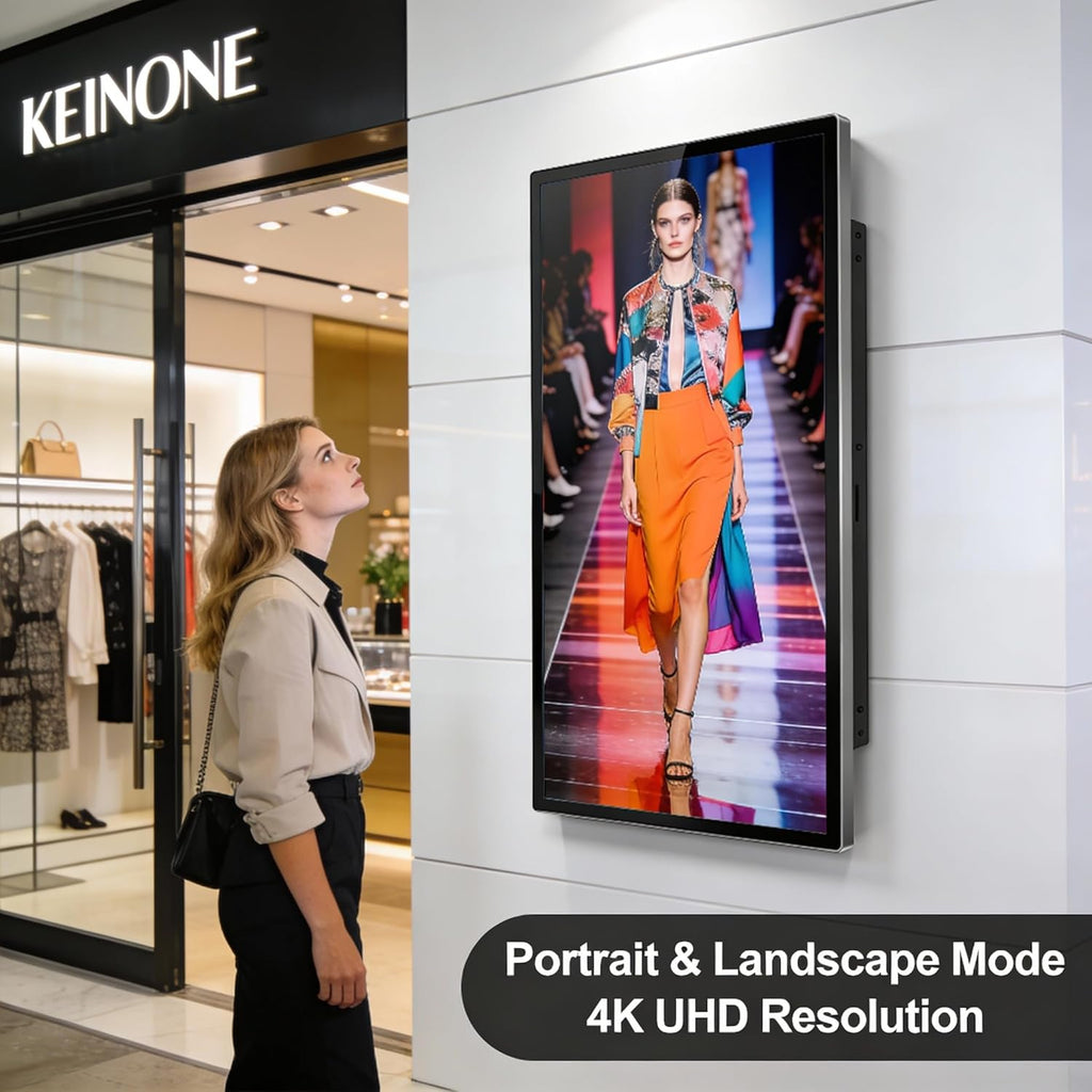 43 Inch Digital Signage Display, 4K FHD, Smart tv signage with 4GB RAM 64GB Storage, Smart Split Screen