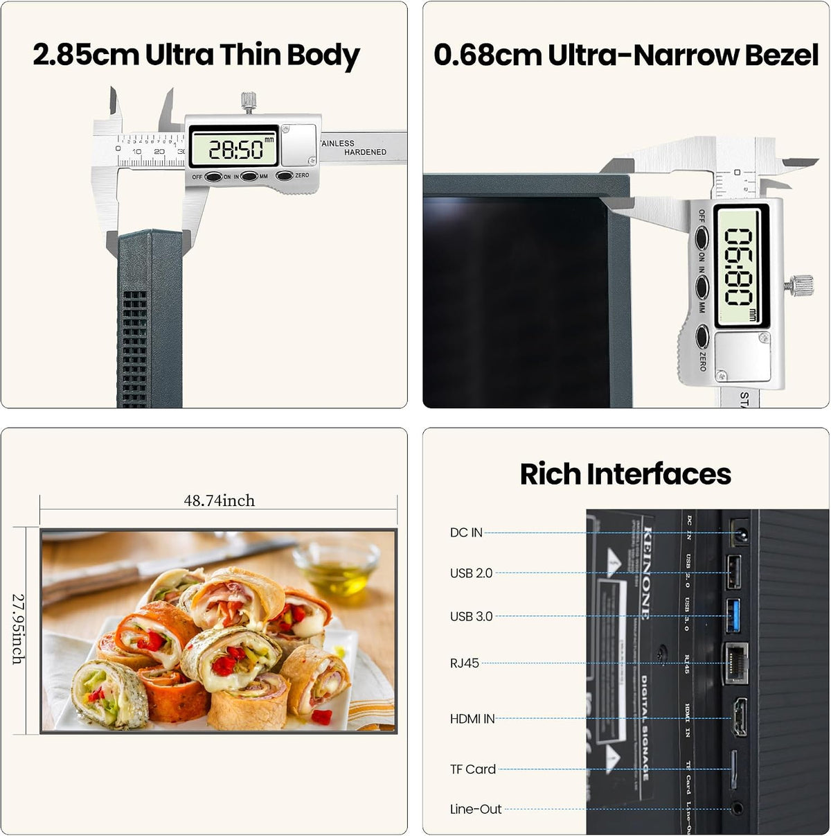 55-Inch 4K Digital Signage Display - KEINON