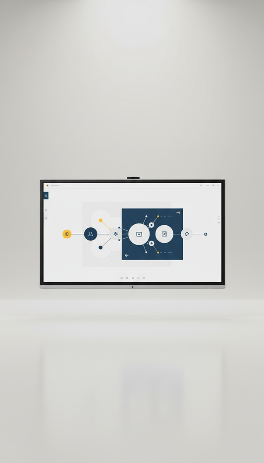 65-Inch Interactive Glass Display