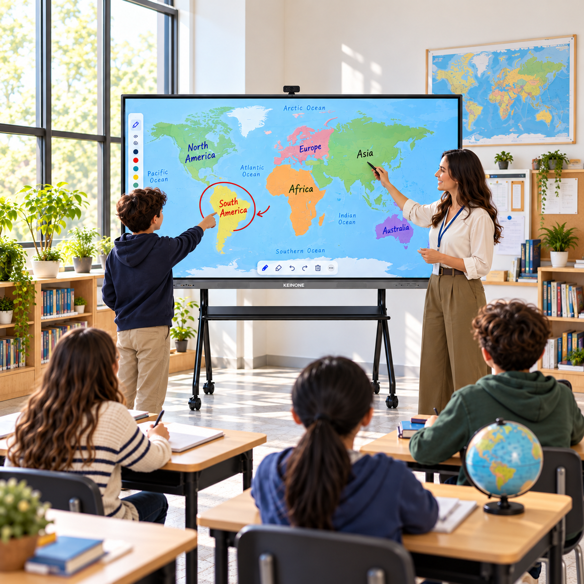 98-Inch 4K Interactive Smart Board for Large Rooms（special tunnel） square main image