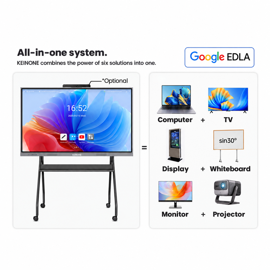 KEINONE Google EDLA Certified all-in-one interactive smart board