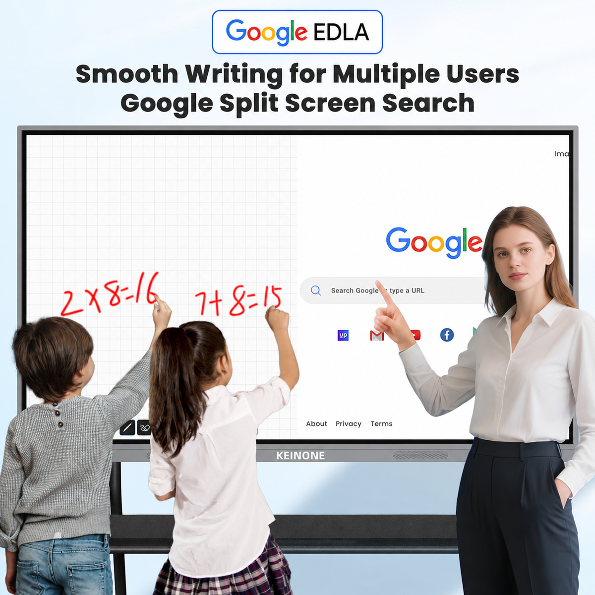 KEINONE Google EDLA Certified interactive smart board classroom square main image