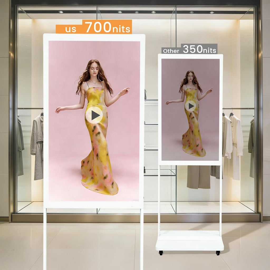 KEINONE digital signage brightness comparison