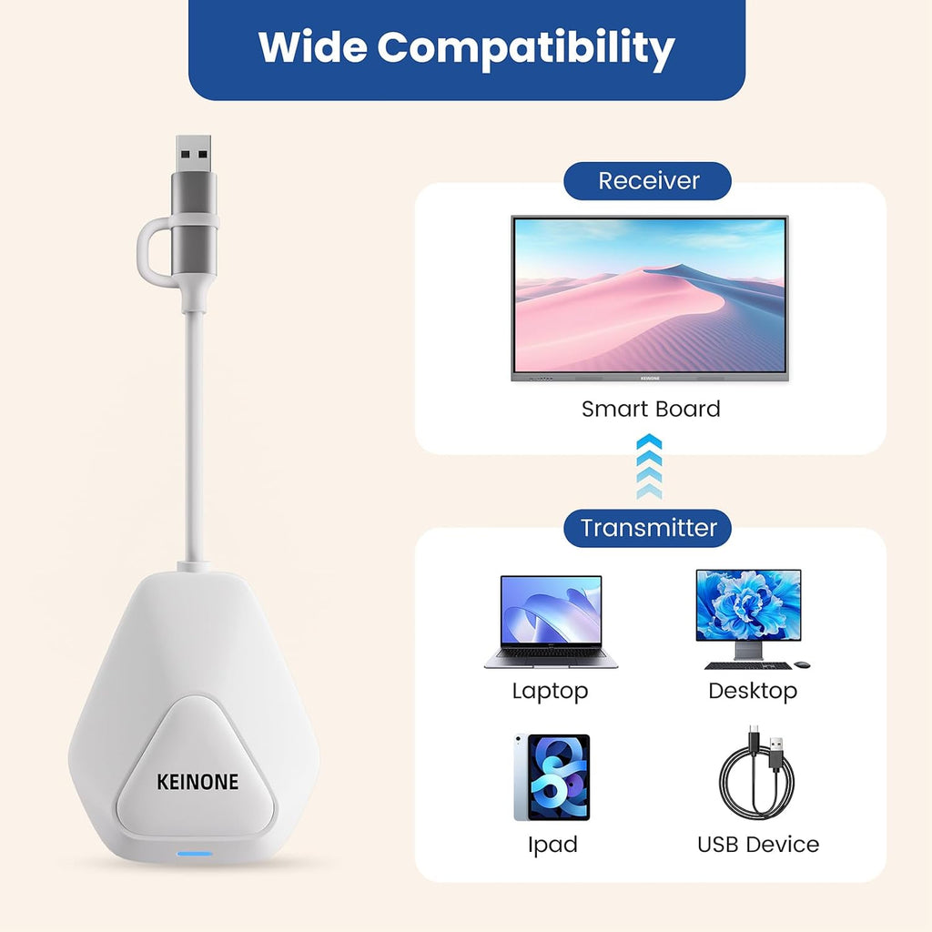KEINONE Wireless Projector screen mirroring compatibility