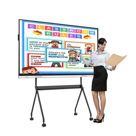Dual system 55 inch 8+128G Smartboard, movable stand, Two touch pens, Web camera, and shipping fee